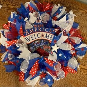 Handmade 4th July wreath